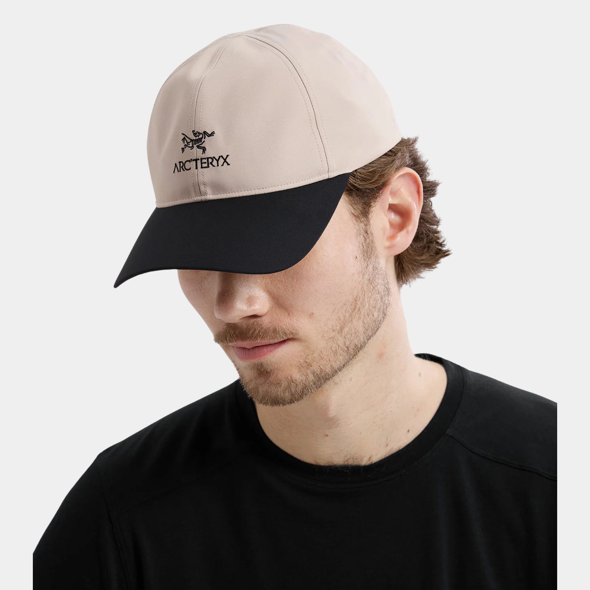 u.s _elite _Arc'teryx Bird Word Cap for hiking, travel, and everyday wear in rune/black color