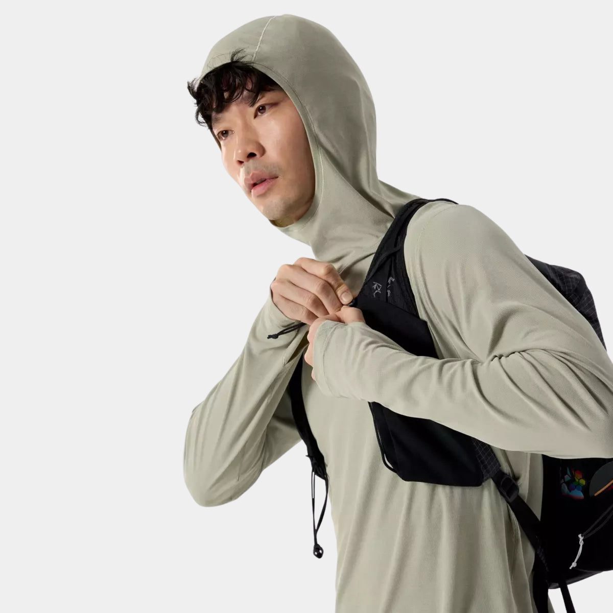 Arc'teryx Cormac Hoody lightweight moisture-wicking technical layer in habitat color
