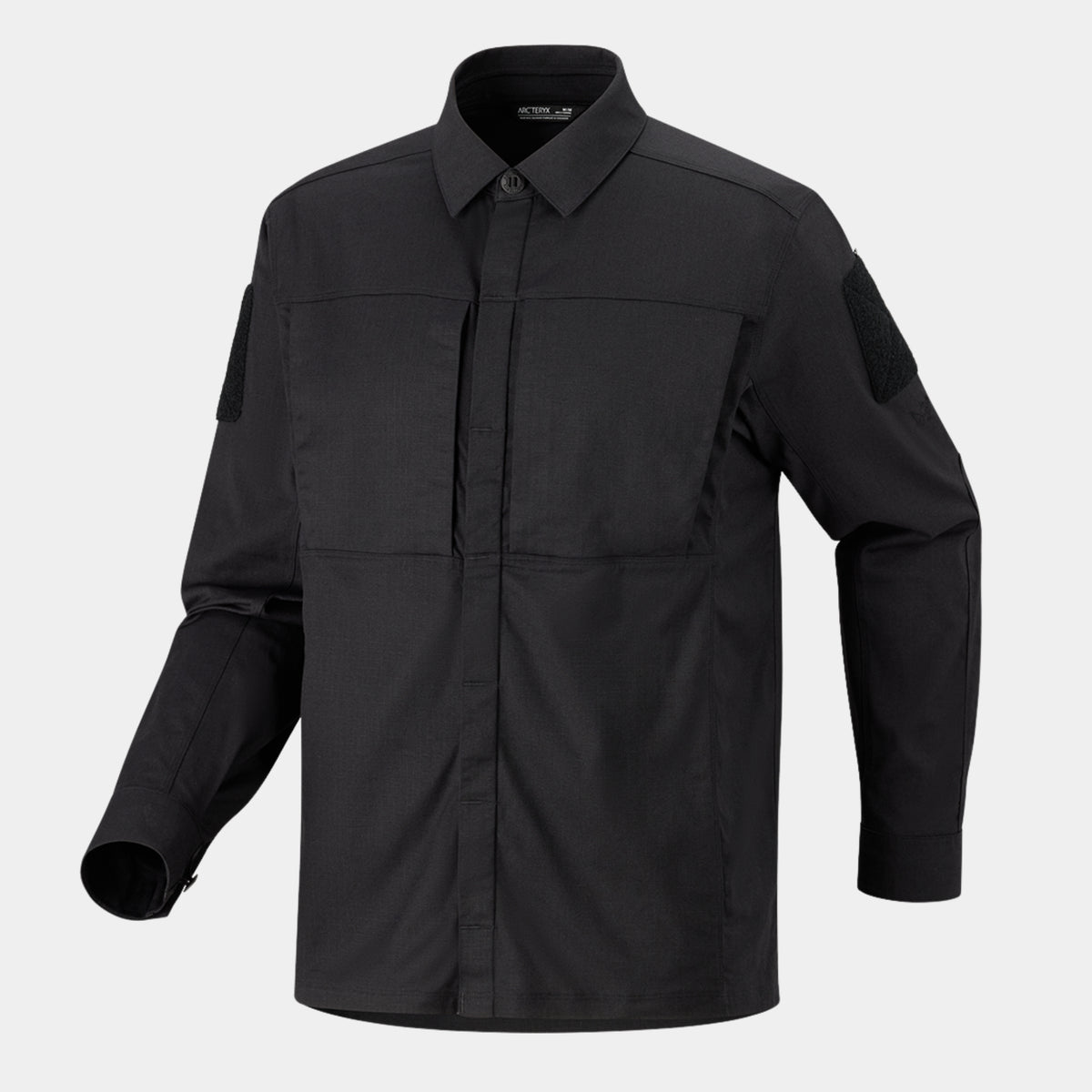 Arc'teryx LEAF Tactician Field Shirt in Black with reinforced elbows and chest pockets