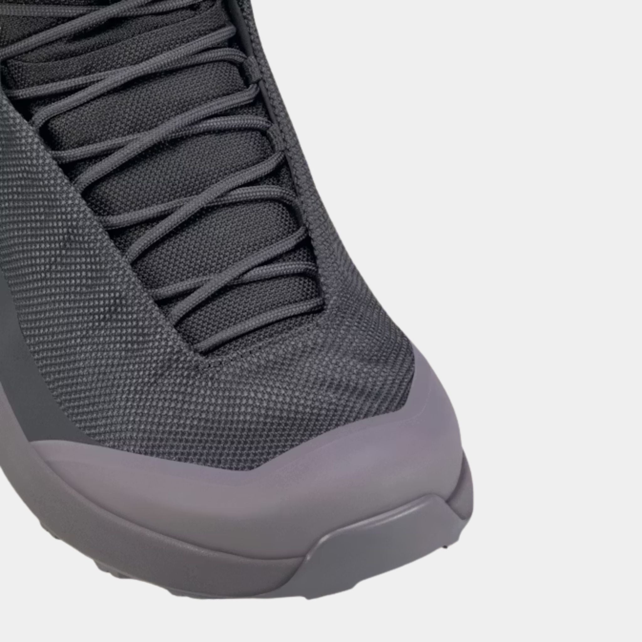 Closeup view of the Arc’teryx Kopec Mid GTX Boot's toe box