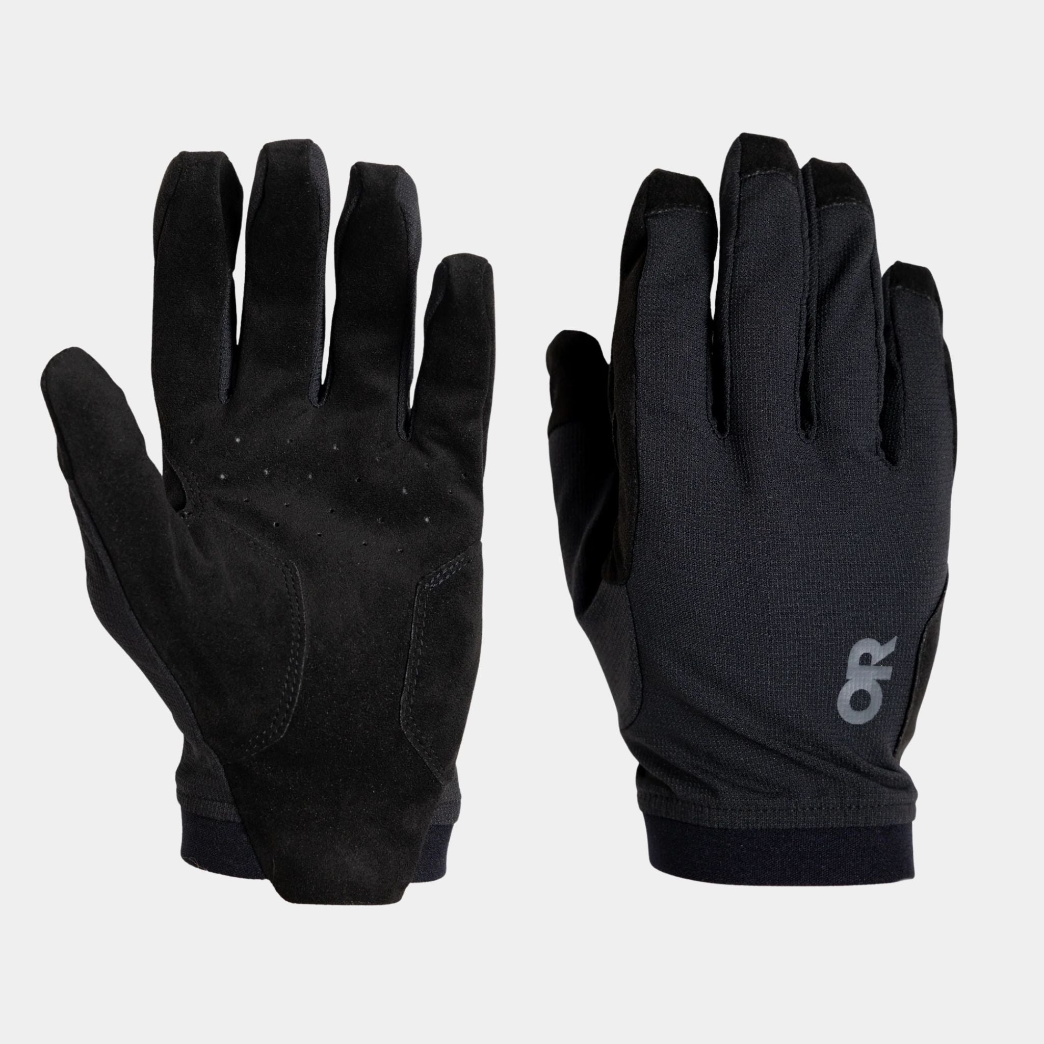 front and back view of the lightweight OR Ironsight II LT Gloves available at US elite shown in black