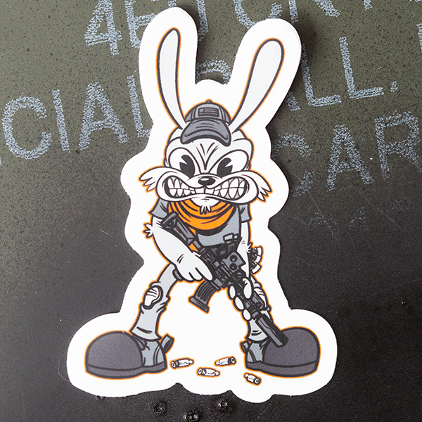Killer Rabbit Team Angry Sticker