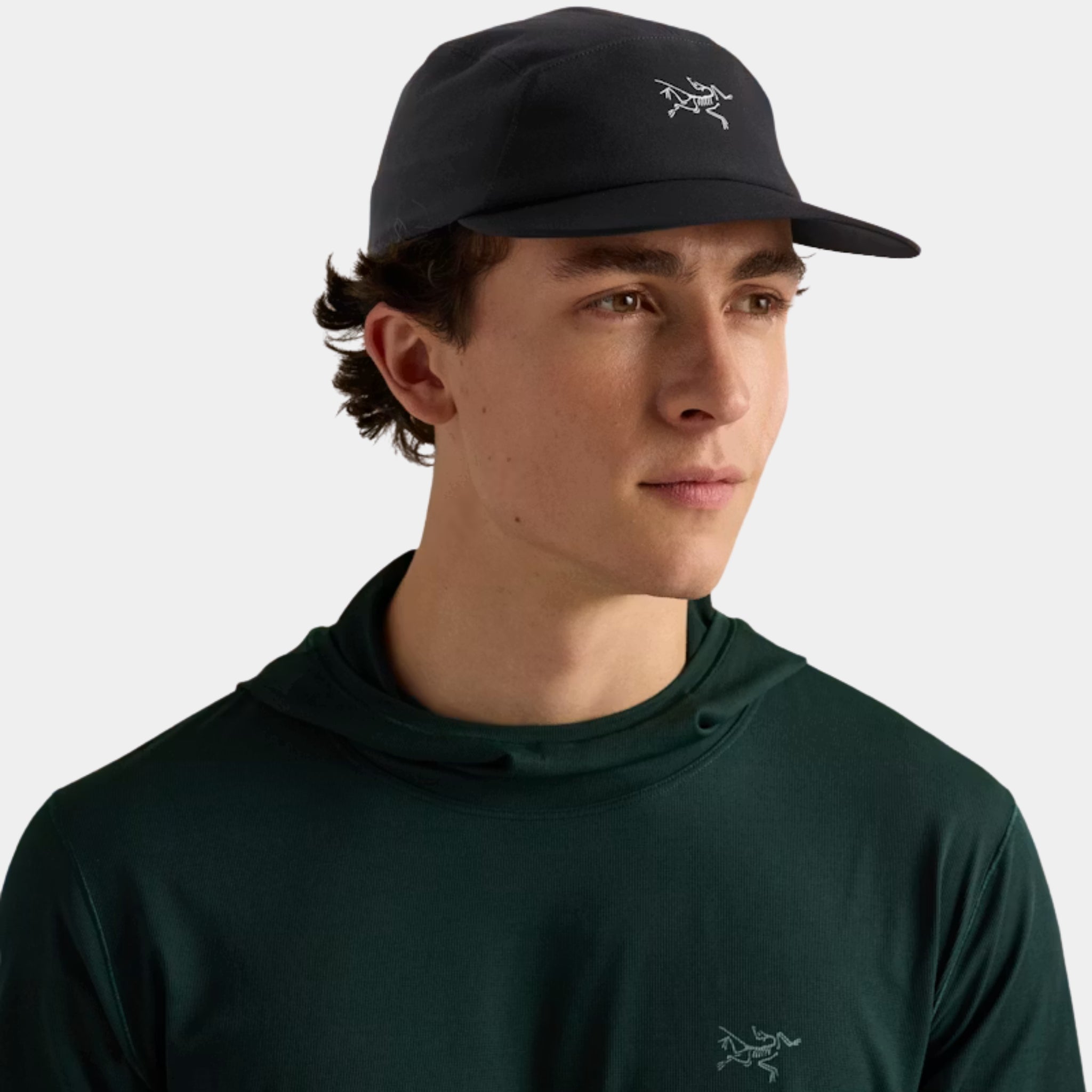 U.S. Elite Arc'teryx Gamma 5-Panel Cap for hiking and climbing in black color