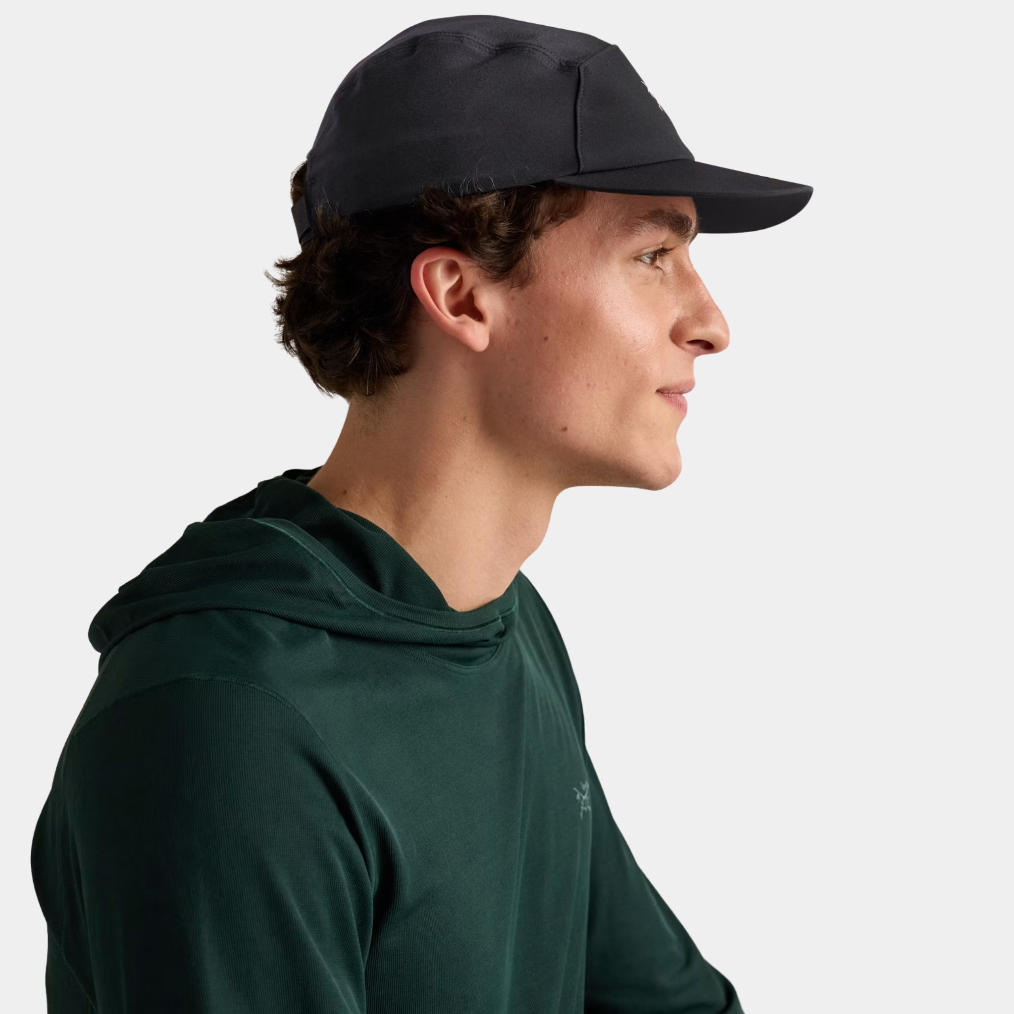 U.S. Elite Arc'teryx Gamma 5-Panel Cap for hiking and climbing in black color