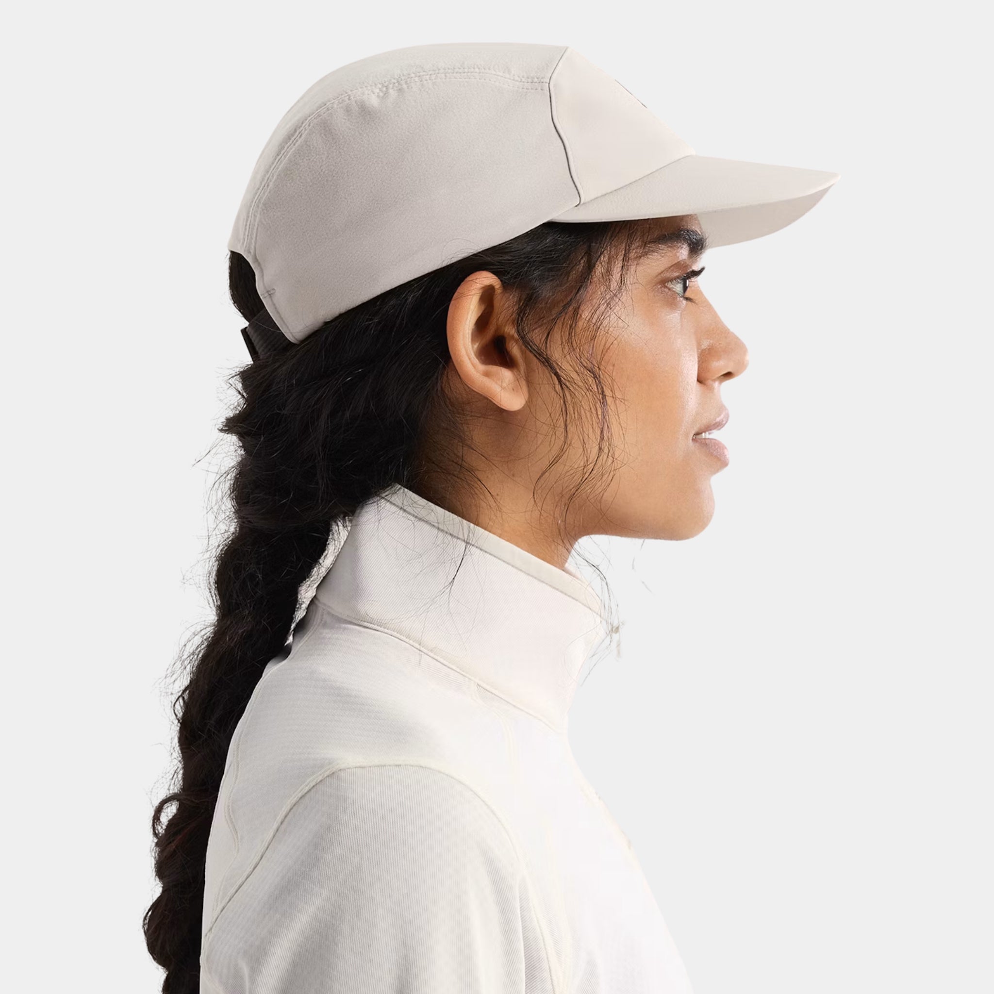 U.S. Elite Arc'teryx Gamma 5-Panel Cap for hiking and climbing in rune/ tan color