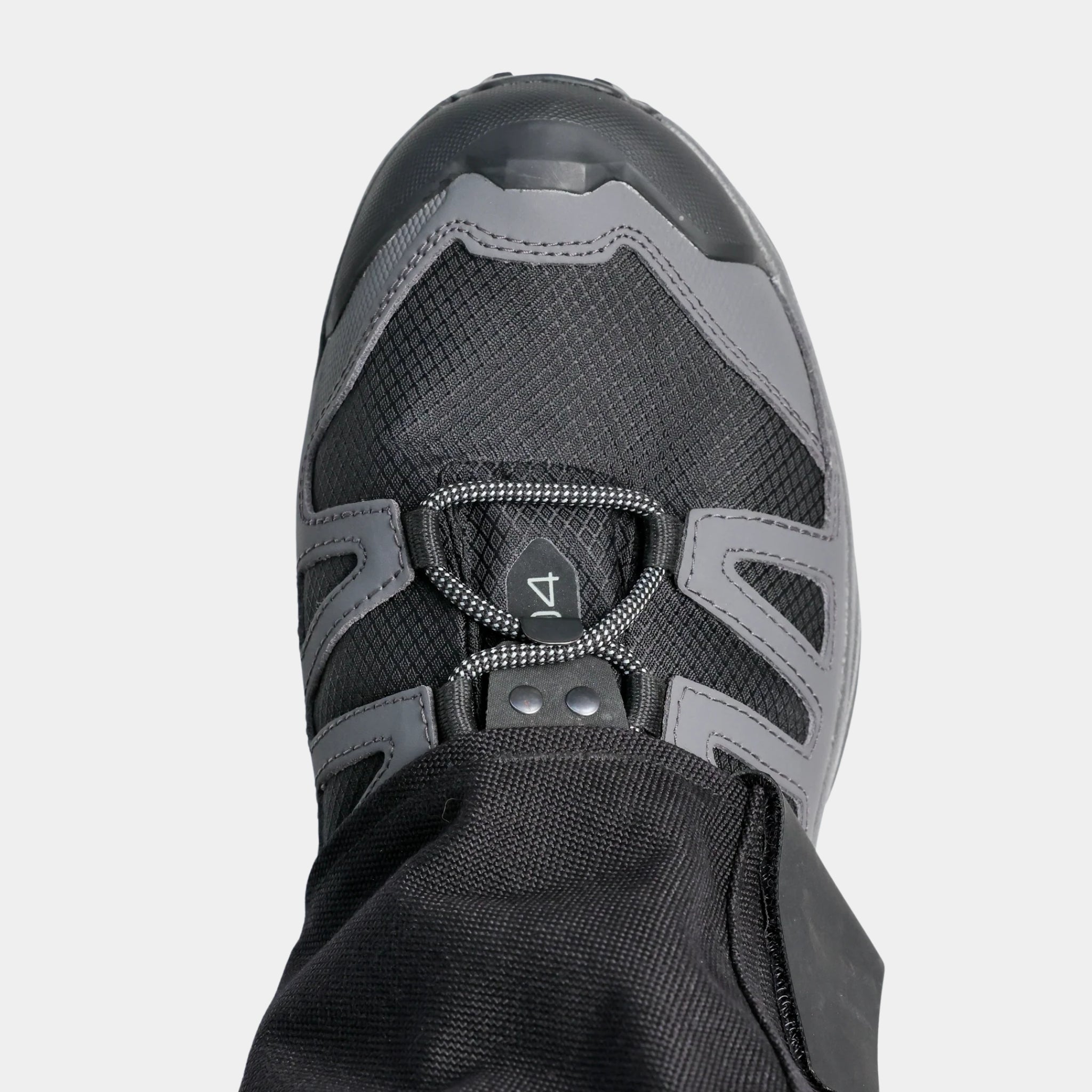 Image showing the Crocodile Gaiters being used on a boot