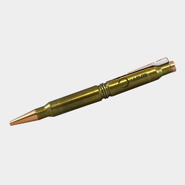 Junior's 7.62 Brass Bullet Pen (Engraved w/ U.S. Elite Logo)