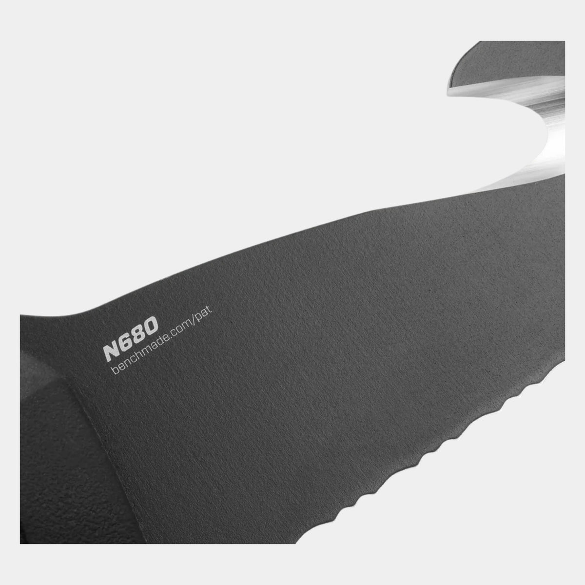 Benchmade H2O Fixed Dive Knife with black Santoprene handle and MOLLE sheath for diving