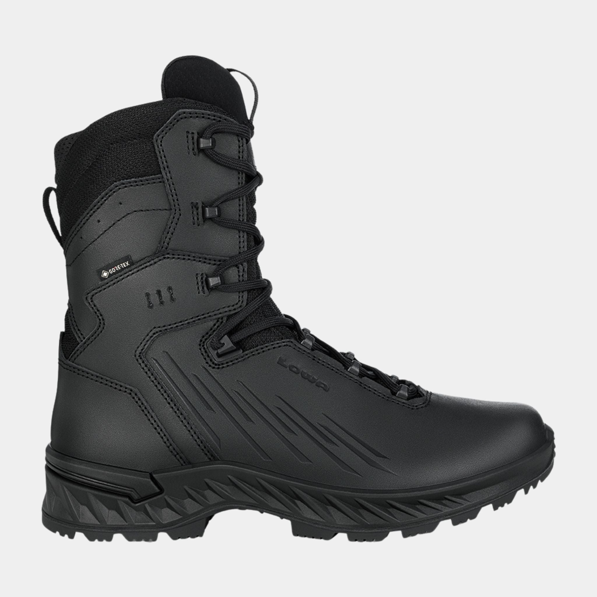LOWA ZICON HI Boot in All Black 3 quarter side view