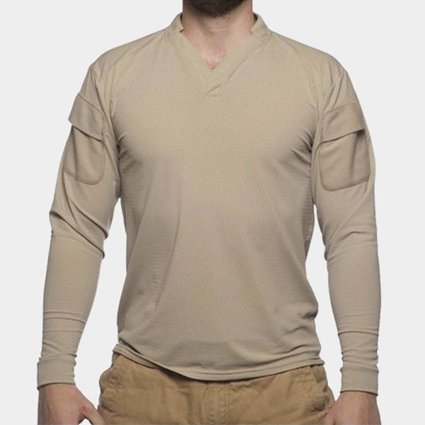 Velocity Systems BOSS Rugby Long Sleeve Shirt Wolf Grey / XX-Large