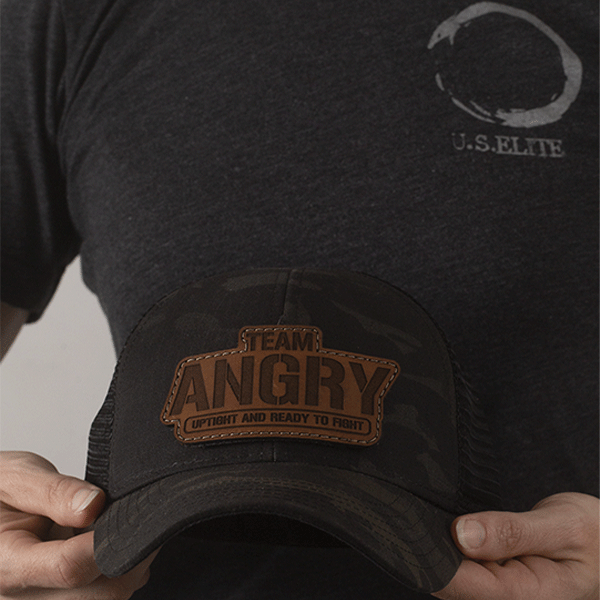 Bald Bros Limited Edition Team Angry Leather Patch