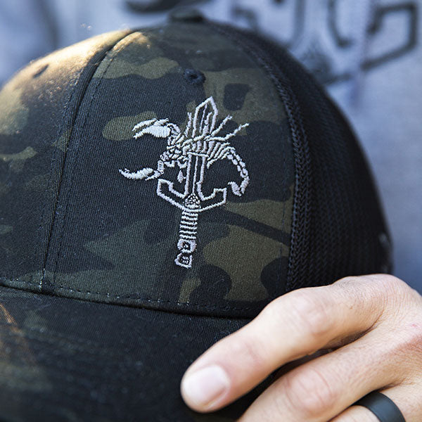 U.S. Elite Kill Your Scorpions Trucker Cap MultiCam Black