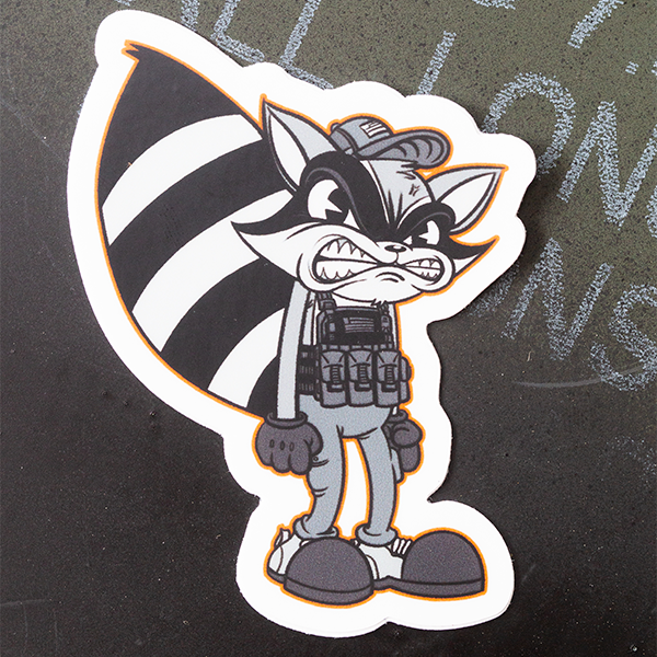 Ratchet Raccoon Team Angry Sticker